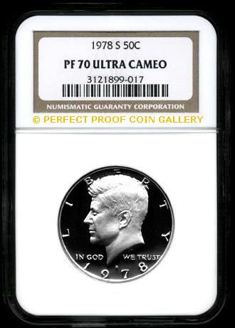 NGC PF70 UC 1978 S CLAD KENNEDY HALF PF 70  