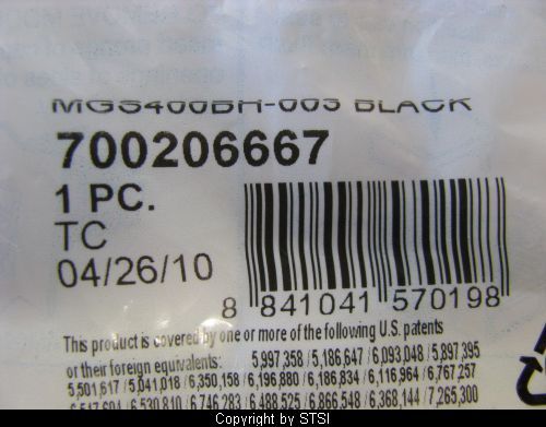 Systimax GigaSpeed MGS400BH 003 Cat6 Jack Black ~STSI  