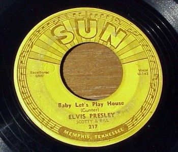 Elvis Presley Baby Lets Play House  RARE ORIGINAL SUN 45  