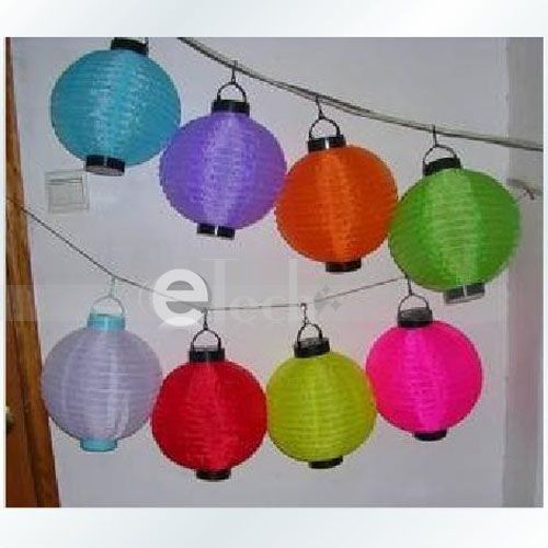 New 10 Outdoor Party Wedding Lantern Solar Light Decor  