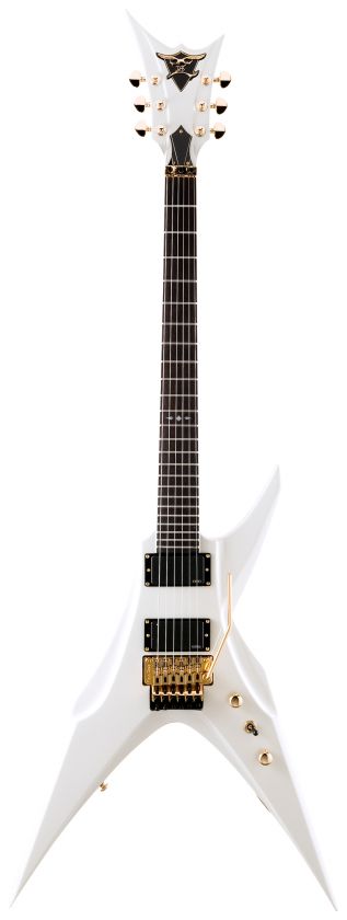 DBZ GUITARS DEAN ZELINSKY BIRD OF PREY V WHITE MAY SALE  