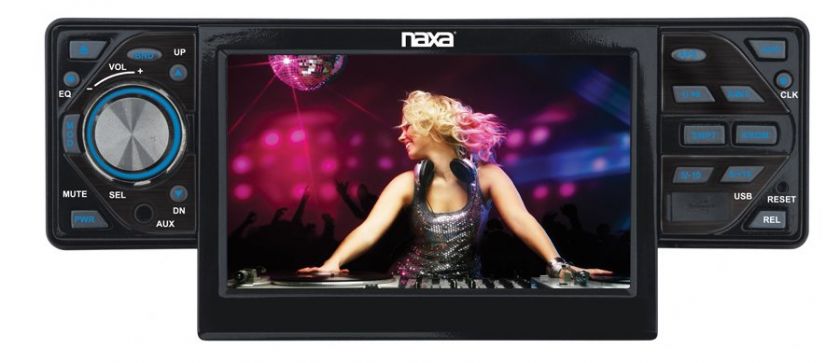 Reproductor de la PANTALLA TÁCTIL LCD DVD/CD/ Carro de NAXA 4.3 