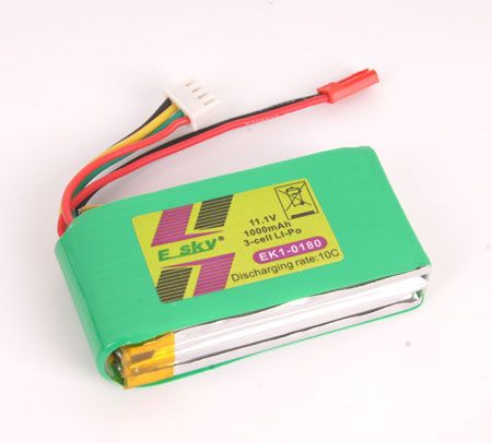   10C 3S1P Li polymer Lipo Battery Esky EK1 0180 Helicopter 2pcs  