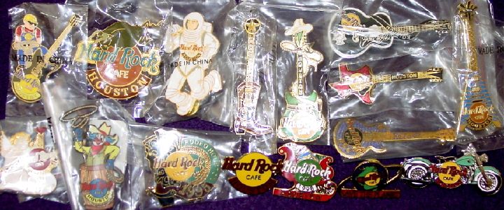 your 1 source 4 hard rockin pins hard rock cafe houston 16 lapel pin 