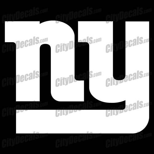 NEW YORK GIANTS NY LOGO   VINYL WINDOW DECAL  