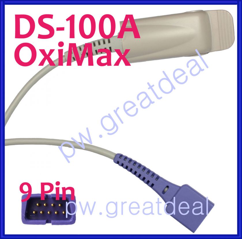 Nellcor DS 100A Oximeter Sensor SPO2 FingerProbe OxiMax  