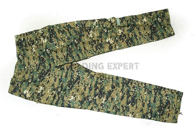 Army Suit Velcro Clothing Digital Green Camo CL 02 DGC  