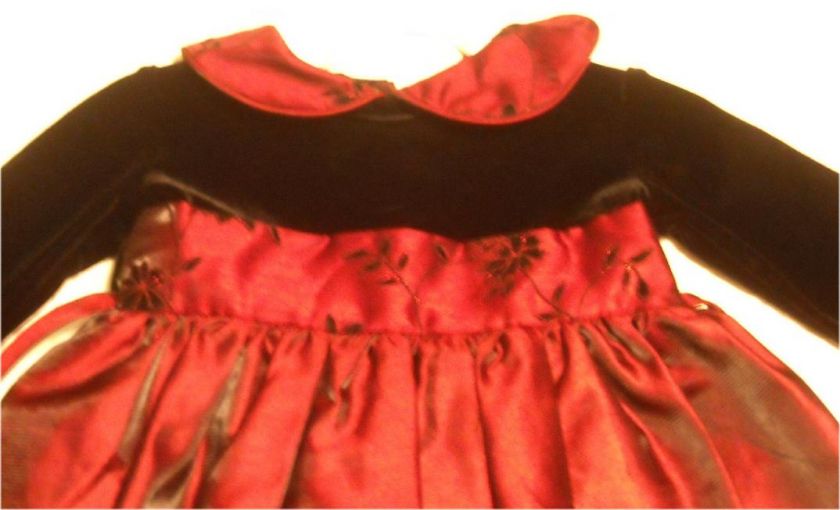 NEW HOLIDAY PORTRAIT DRESS BURGUNDY SHIMMERY TAFFETA 2T  