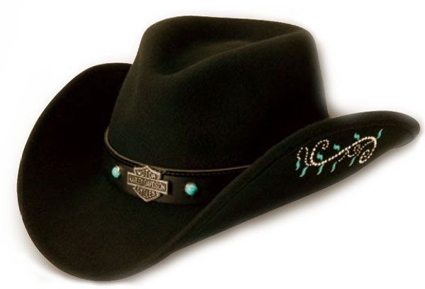 HARLEY DAVIDSON® WOMENS COWBOY WESTERN HAT HD 167  