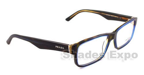 NEW PRADA EYEGLASSES VPR 16M HAVANA ZXH 101 VPR16M 55MM  