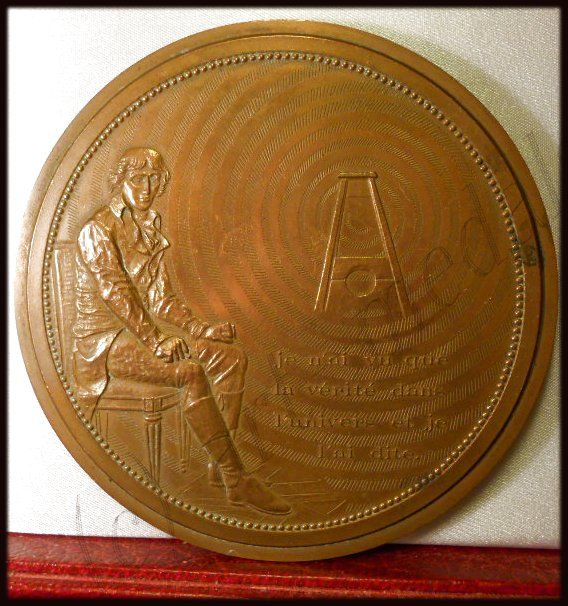 1975 RARE LARGE ART MEDAL SAINT JUST FRENCH 1789 REVOLUTION  