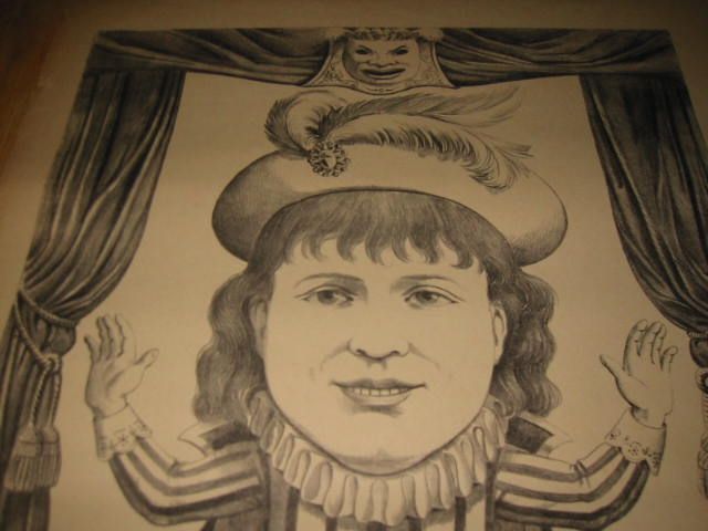 Old c.1870s French TOY THEATRE Game Poster / Print #2  