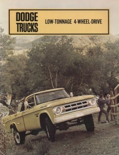 1968 Dodge Truck Pickup Sales Brochure Crew Cab 4x4  