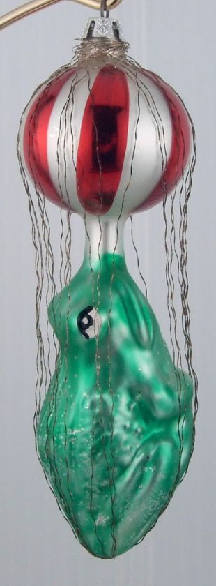 Vintage OLD Radko 1990 FROG UNDER BALLOON  