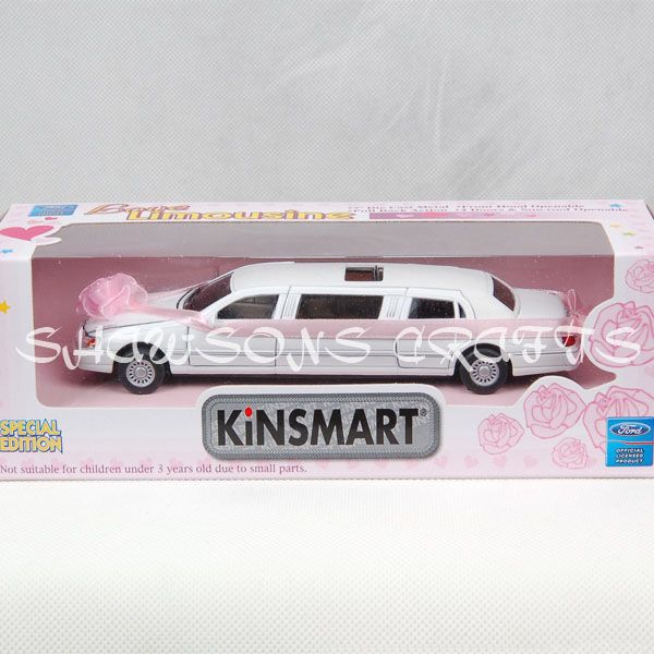 DIECAST 1/38 PULL BACK FORD LIMOUSINE WEDDING CAR  