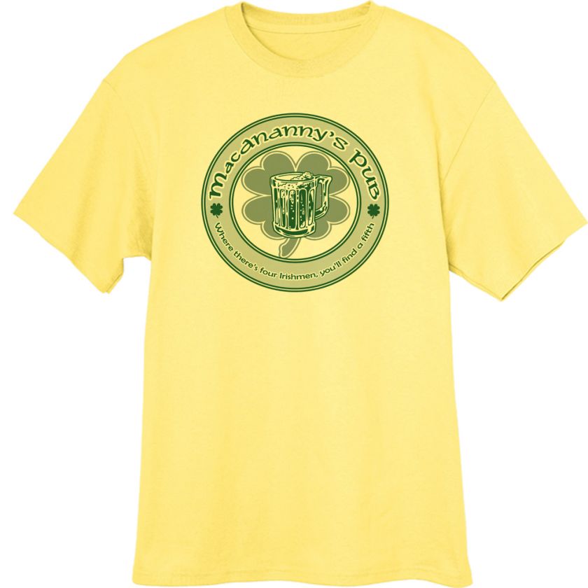 MacAnnanys Irish Pub Novelty T Shirt  