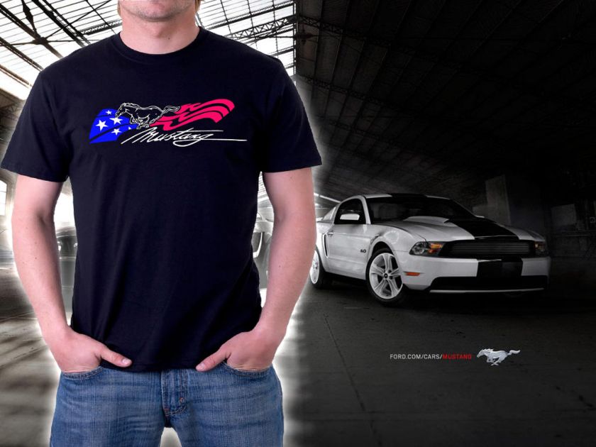 FORD MUSTANG 2012 T shirt L / XL Black  