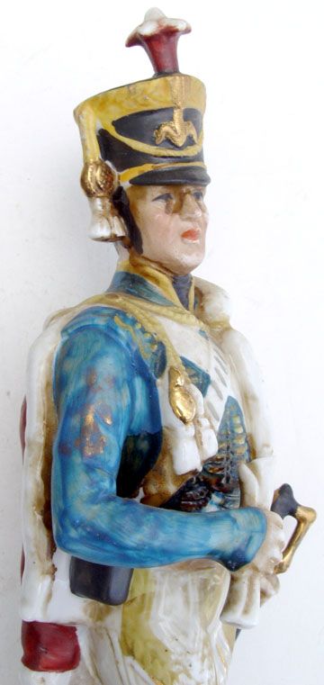 VINTAGE PORCELAIN CAPODIMONTE NAPOLEONIC MARSHALS MILITARY FIGURINES 