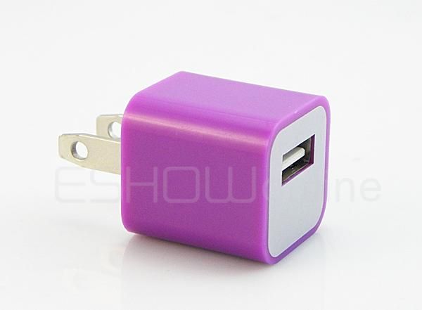   Car Charger + US AC Charger + Cable For iPhone 3G/4G/4S & iPod Purple