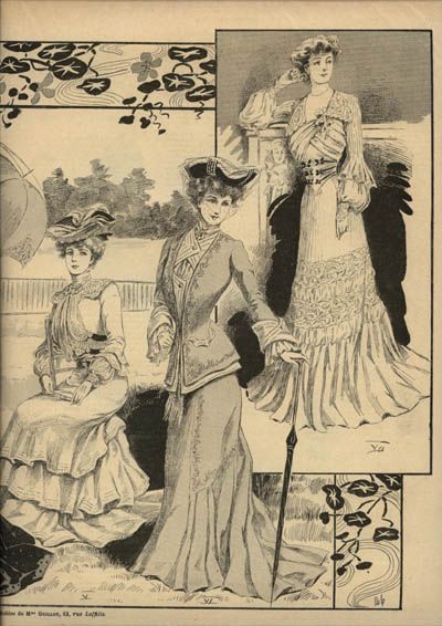 GORGEOUS ORIGINAL french NOUVELLE MODE Sept 22, 1901  