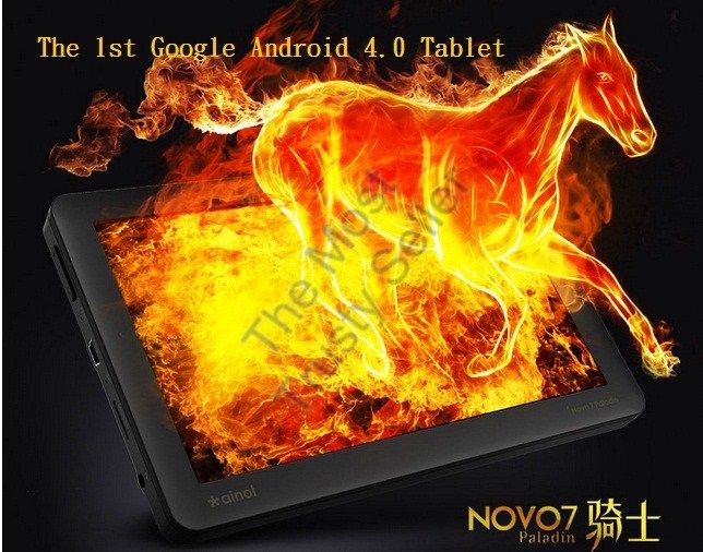 100% New Ainol NOVO 7 Paladin Android 4.0 Ice Cream Sandwich 7 Inch 