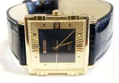 NEW Old Stock 18K Gold JUVENIA MACHO Mens 25J AUTOMATIC Watch