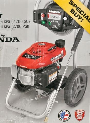 HONDA HOMELITE 2700 PSI GAS PRESSURE WASHER NEW  