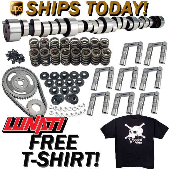 LUNATI 350 400 SBC VOODOO 285/293 SOLID ROLLER CAM KIT  