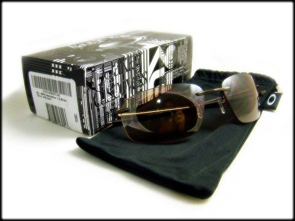 BRAND NEW OAKLEY SUNGLASSES NANOWIRE 1.0 BROWN CHROME WITH BROWN 