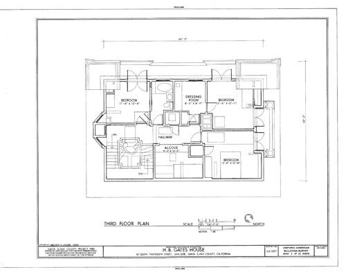 Arts & Crafts rare Bernard Maybeck home design   architectural 