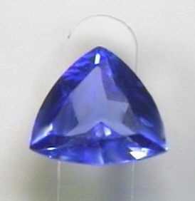 MM Trillion Cut Man Made Blue Tanzanite $3.39  