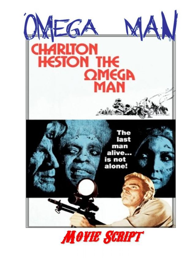 Charlton Heston THE OMEGA MAN Sci Fi Movie Script   WoW  