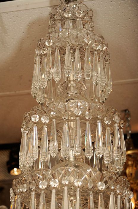 Antique English F&C Osler Palatial Crystal Chandeler  