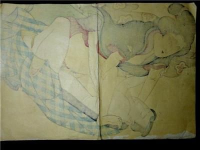 Even in Japan,Shunga of a wood block print cannot be obtained very 