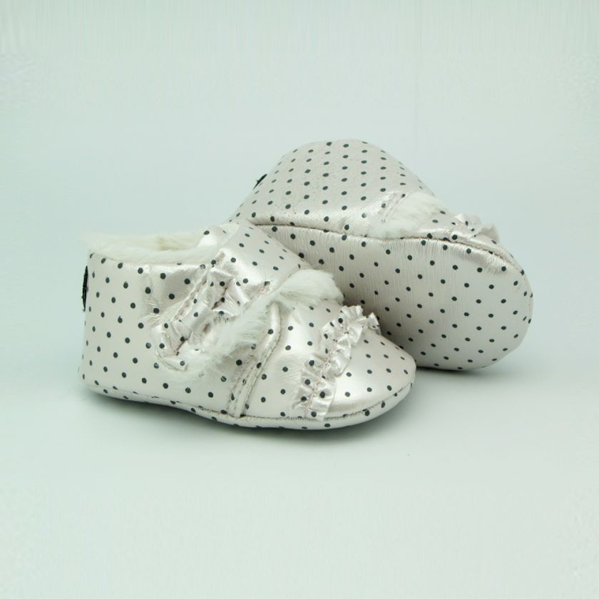 US New Toddler Infant Baby Girls Soft Sole Polka Dot Mary Jane Shoes 6 