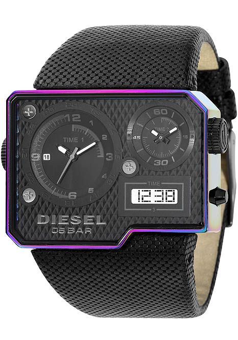 DIESEL DZ7158 S.B.A ANA DIGI TRI ZONE MENS WATCH NWT  