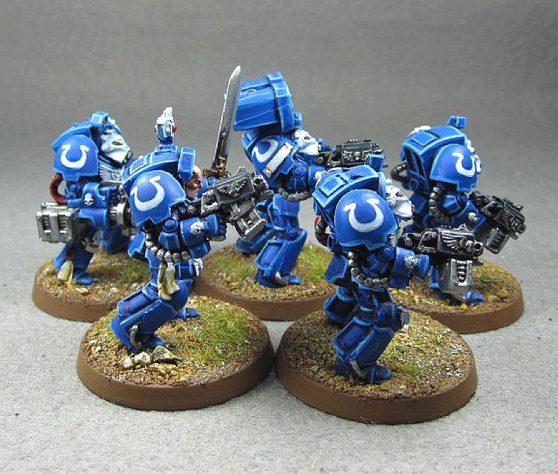 Warhammer 40K Painted Space Marine Terminator Squad  