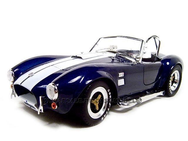 1965 SHELBY COBRA 427 S/C BLUE 118 DIECAST MODEL CAR  