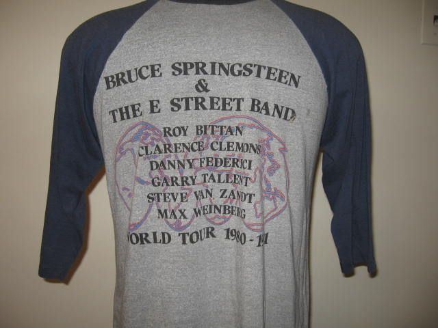 vintage 1980 BRUCE SPRINGSTEEN E STREET BAND T Shirt MEDIUM concert 