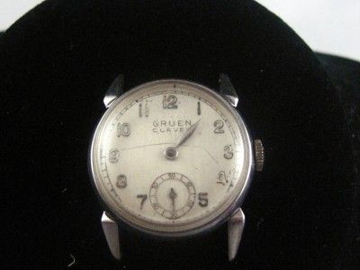 VINTAGE GRUEN CURVEX S.S WRISTWATCH CALIBER 582 ***  