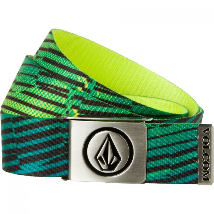 VOLCOM MENS GREEN Assortment Webbing Belt NEW  