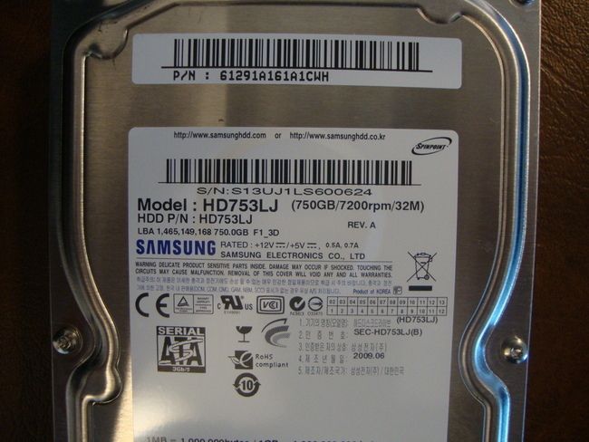   REV.A F1_3D SATA (750gb/7200rpm/32M) Hard Drive 4250254500412  