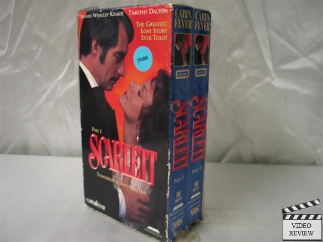 Scarlett VHS Joanne Whalley Kilmer, Timothy Dalton  