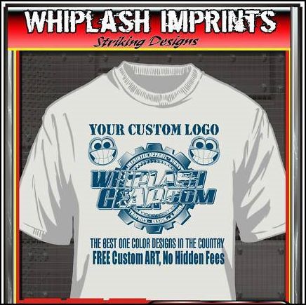 12 custom screen printed white T shirts 100% Cotton  