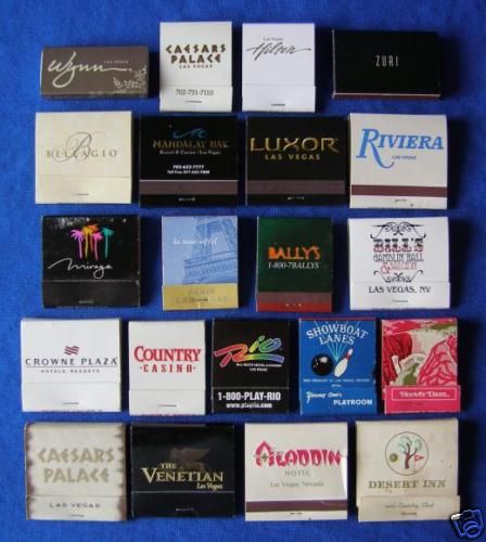 21 LAS VEGAS CASINO MATCHBOOKS /2 OBSOLETE + HOOVER DAM  