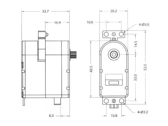 Eurgle 34g ≧4.0 kgf.cm High Torque RC Heli Robot Servo  