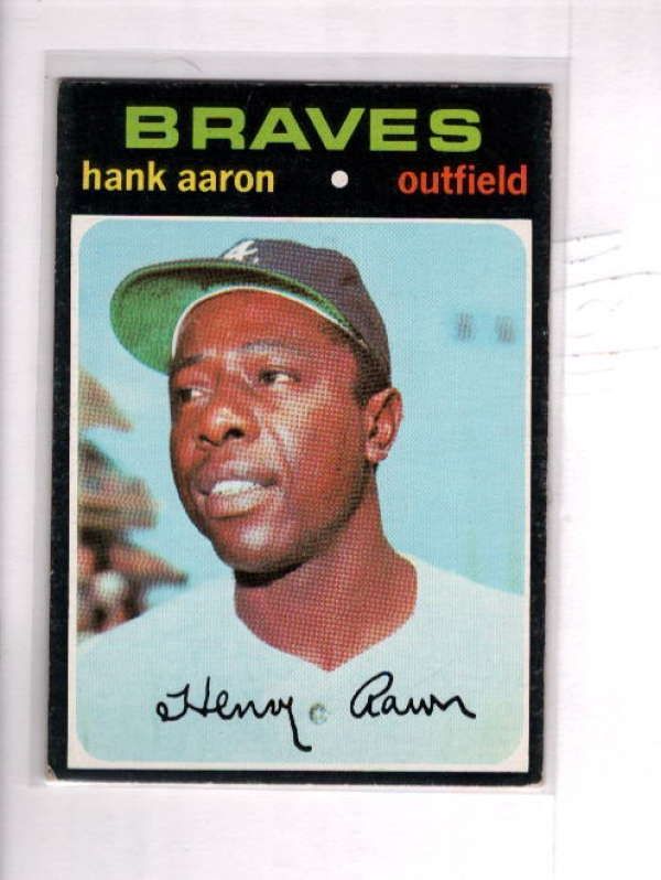 1971 TOPPS #400 HANK AARON EX A9115  