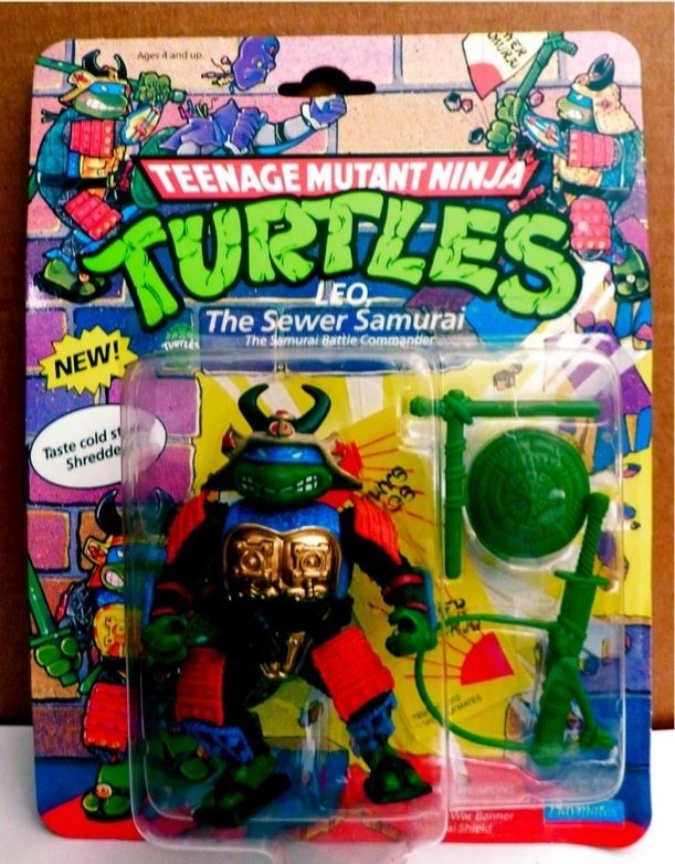 TMNT 1990 LEO SEWER SAMURAI 99 CENT START MOC  