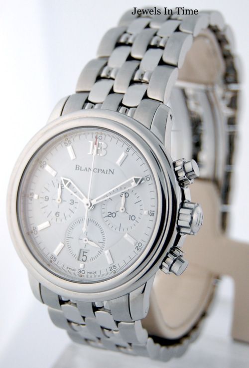 Blancpain Mens SS Leman Chronograph on Bracelet  