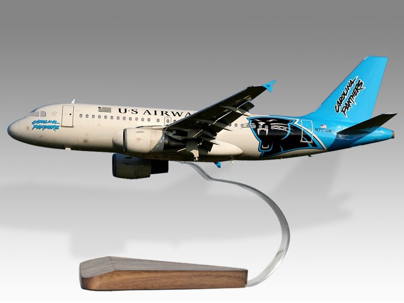 Airbus A319 US Airways Carolina Panthers Airplane Model  